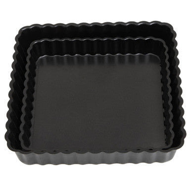 Set of Two Fluted Quiche Flan Tins Dish