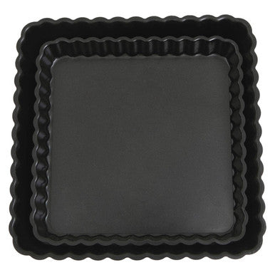 Set of Two Fluted Quiche Flan Tins Dish
