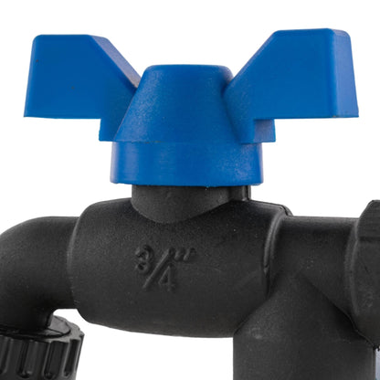 ½″ BSP Nylon Double Garden Tap – Bib Handle & Brass Claw