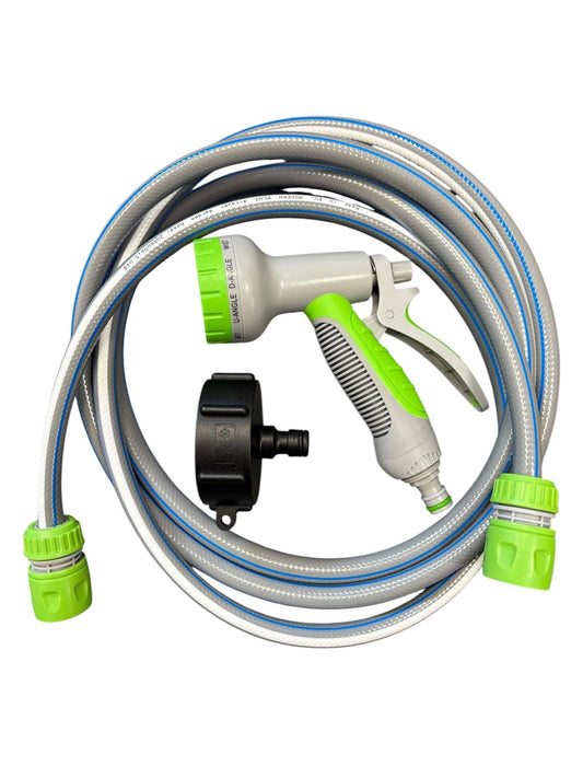 S60x6 IBC Watering Kit – Grey ½″ Hose & Lime Spray Gun