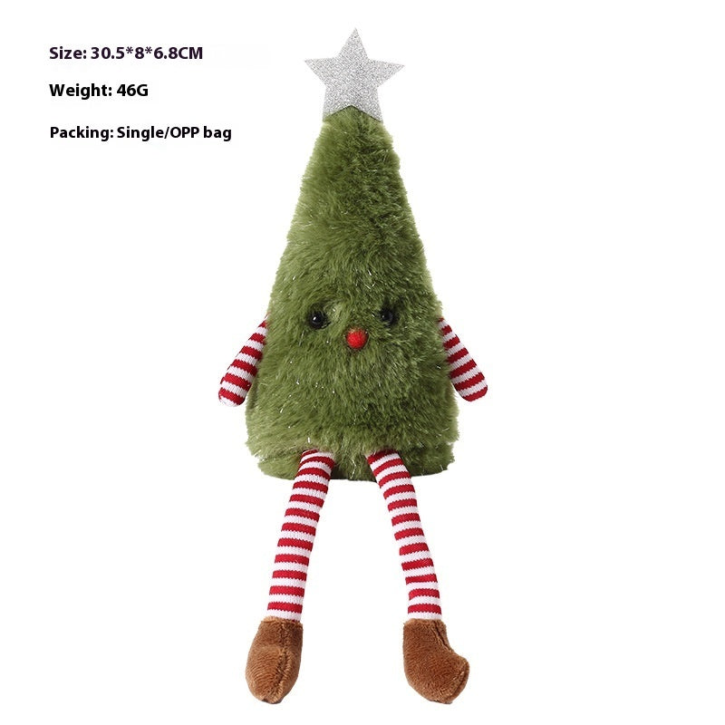 Christmas Decorations Cute Plush Tree Ornaments