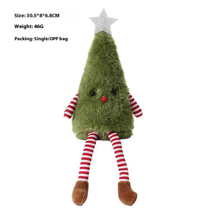 Christmas Decorations Cute Plush Tree Ornaments