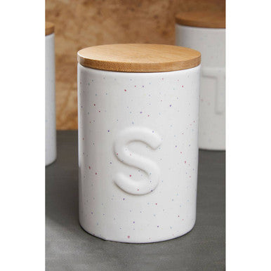 Sugar Canister with Bamboo Lid