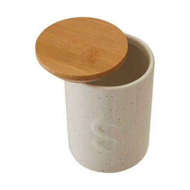 Sugar Canister with Bamboo Lid