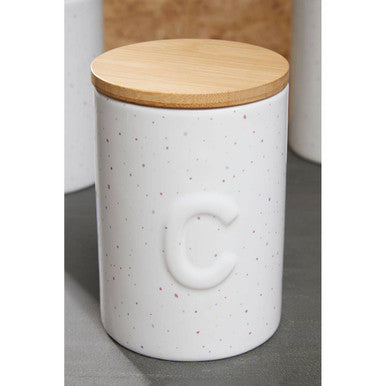 Coffee Canister with Bamboo Lid