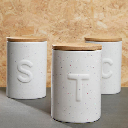 Tea Canister with Bamboo Lid