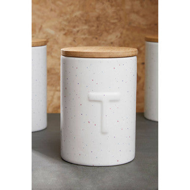 Tea Canister with Bamboo Lid