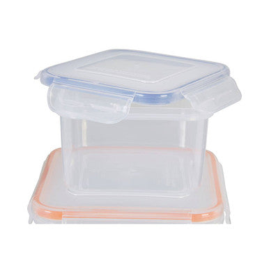 5 Piece Square Food Containers with Airtight Lids