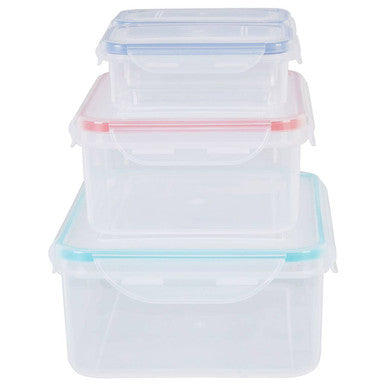 4 Piece Food Containers with Airtight Lids