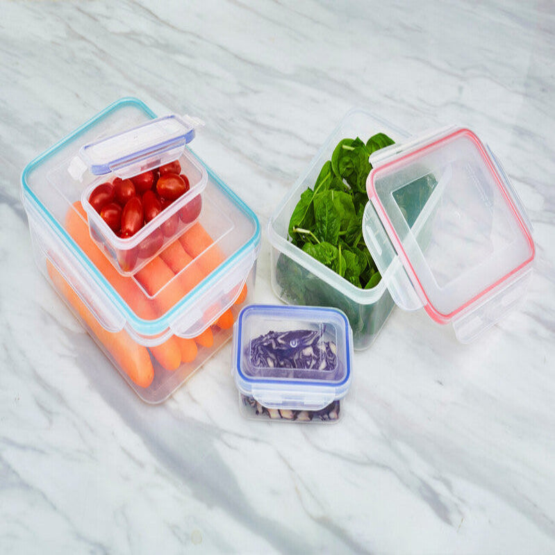 4 Piece Food Containers with Airtight Lids