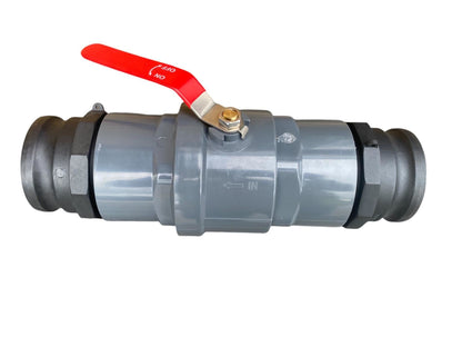 4″ PP Valve Kit – Stainless Ball & Two Type F Camlocks