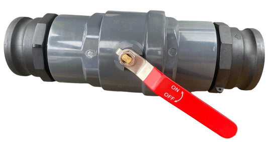 3″ PP Valve Kit – Stainless Ball & Two Type F Camlocks