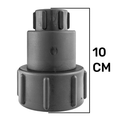 IBC S60X6 Extended Adapter & Lever Valve – ¾″ BSP Female Outlet