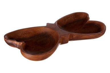 Acacia Butterfly Shaped Serving Dish