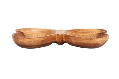 Acacia Butterfly Shaped Serving Dish