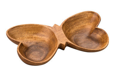 Acacia Butterfly Shaped Serving Dish
