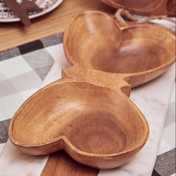 Acacia Butterfly Shaped Serving Dish