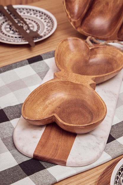 Acacia Butterfly Shaped Serving Dish