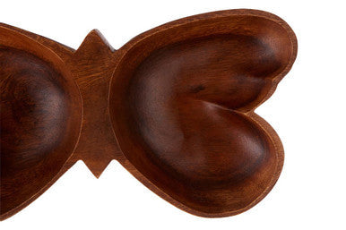 Acacia Butterfly Shaped Serving Dish