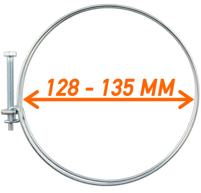 Double Wire Hose Clamp 128mm-135mm