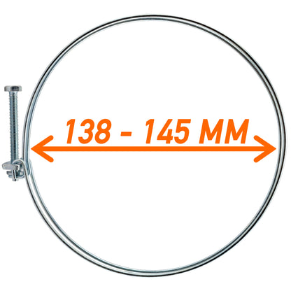 Double Wire Hose Clamp 138mm-145mm