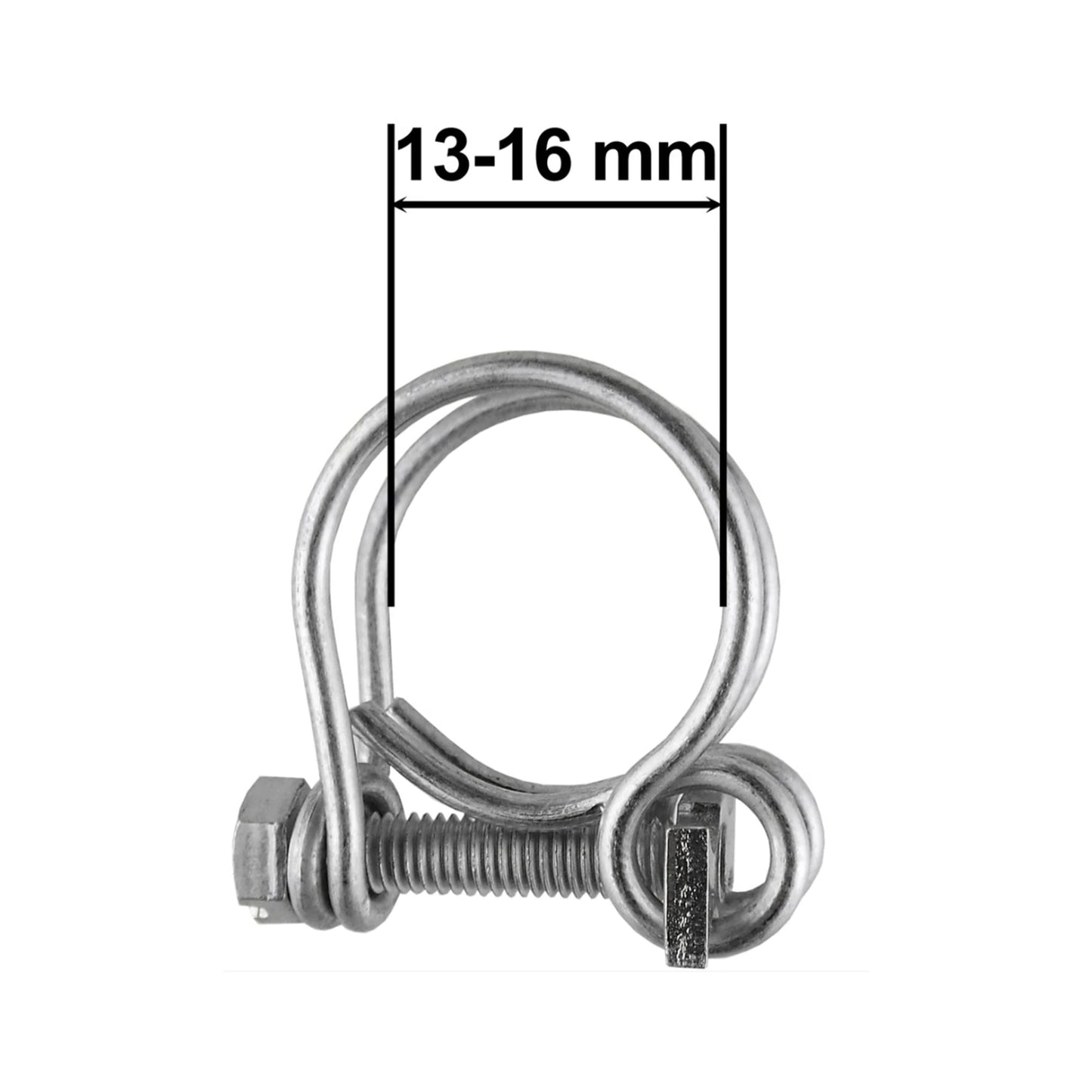 Double Wire Hose Clamp 13mm-16mm