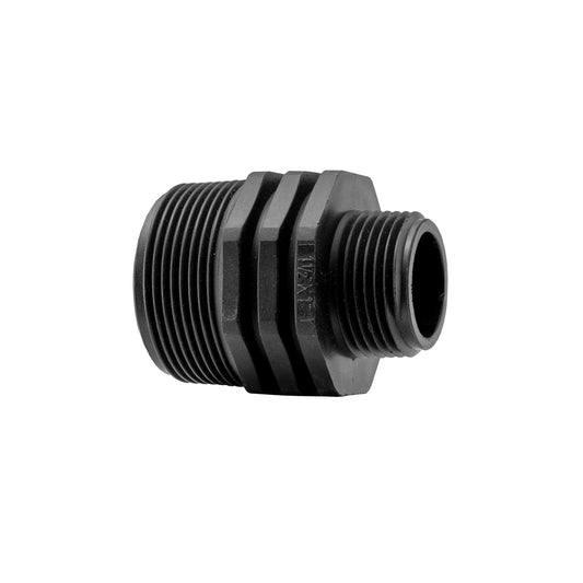 Plastic Reducing Nipple – 1½″ to 1″ BSP Male