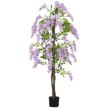 Artificial Wisteria Flower, Purple, 180cm