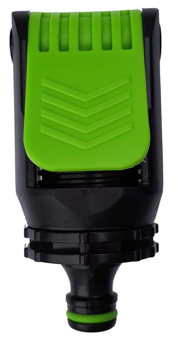 Kitchen Tap to Hose Adapter – Green Lever Clamp