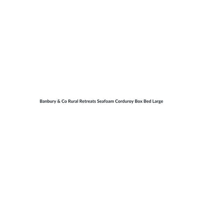 Banbury & Co Rural Retreats Seafoam Corduroy Box Bed