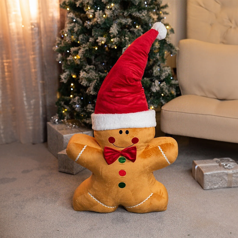 Jumbo Gingerbread Man Soft Christmas Decoration