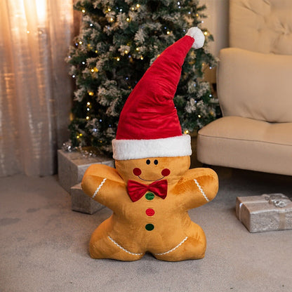 Jumbo Gingerbread Man Soft Christmas Decoration