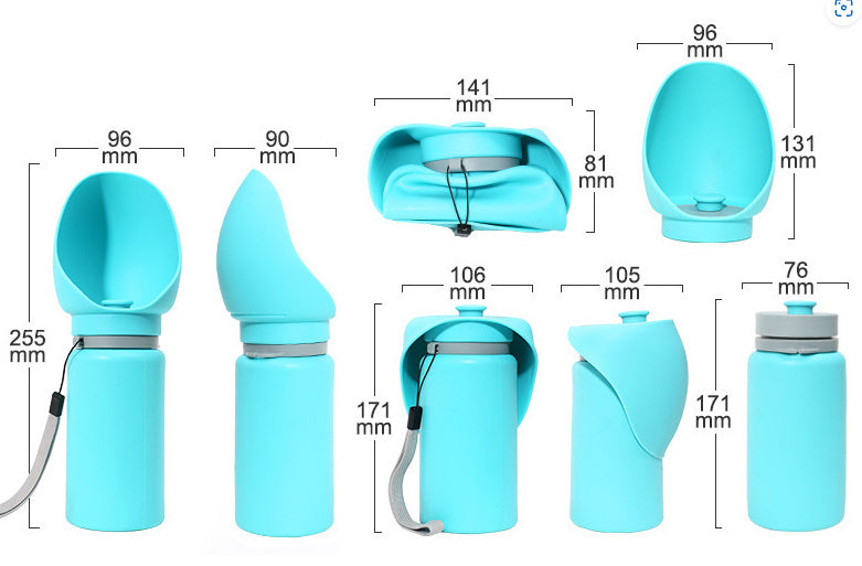 Folding Pet Outdoor Walking Travel Bottle