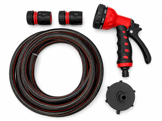 S60x6 IBC Watering Kit – Black ½″ Hose & Orange Spray Gun