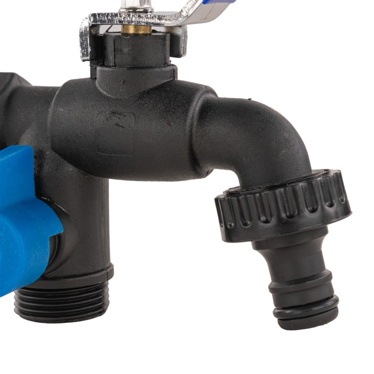 15mm Copper Wall-Mount Tap Kit – Double Lever Tap & PTFE