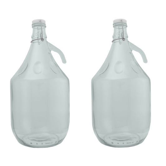 5L Glass Demijohn with Swing-Top Cap