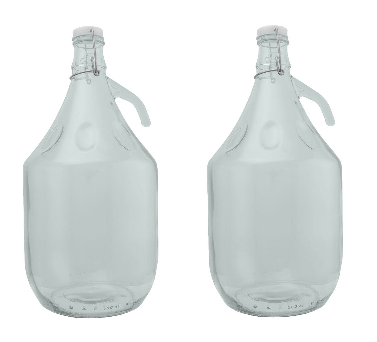 2 × 5L Glass Demijohns – Swing Tops