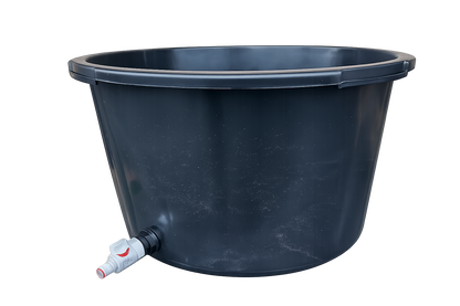 65L Round Dog Washing Tub with Fitted Drain Valve