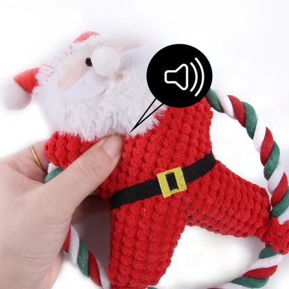 Pet Christmas Plush Rope Toys