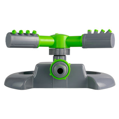 Rotating Lawn Sprinkler with Adjustable Arms (Lime/Grey)