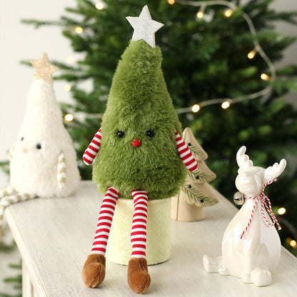 Christmas Decorations Cute Plush Tree Ornaments