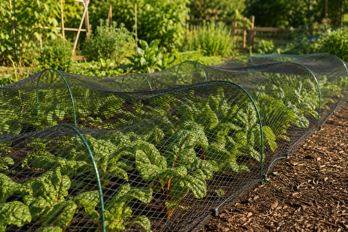 15mm Diamond Bird Netting with Ground Stakes – Size Options