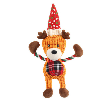 Christmas Reindeer Pet Plush Squeaky Toy