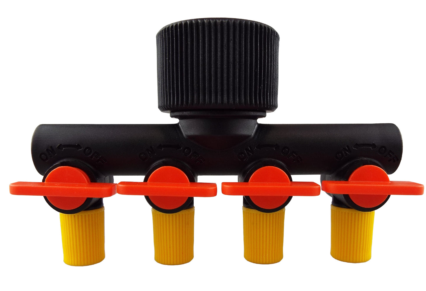 Micro Irrigation Four Outlet Tap Splitter with Valves