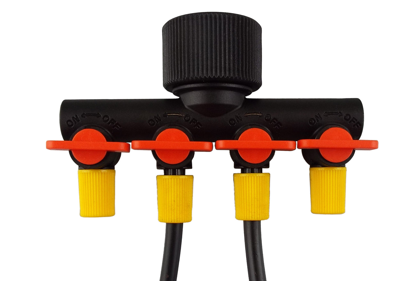 Micro Irrigation Four Outlet Tap Splitter with Valves