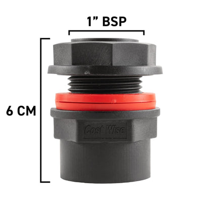 1″ BSP Water Butt Tap Kit – ¾″ Claw Hose Tail