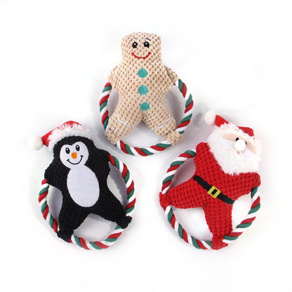 Pet Christmas Plush Rope Toys