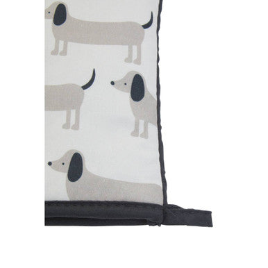 Single Oven Glove Sausage Dog Print