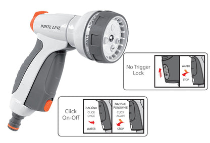 Bradas EN53M 7-Pattern Metal Hose Spray Gun