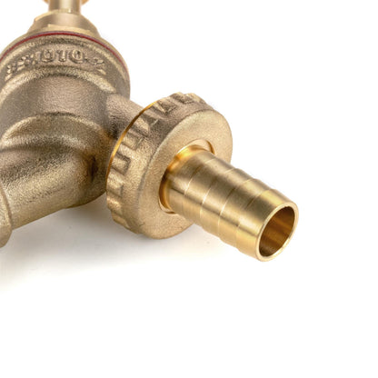 32mm MDPE Tee & Brass Bib Tap – ¾″ Hose Barb